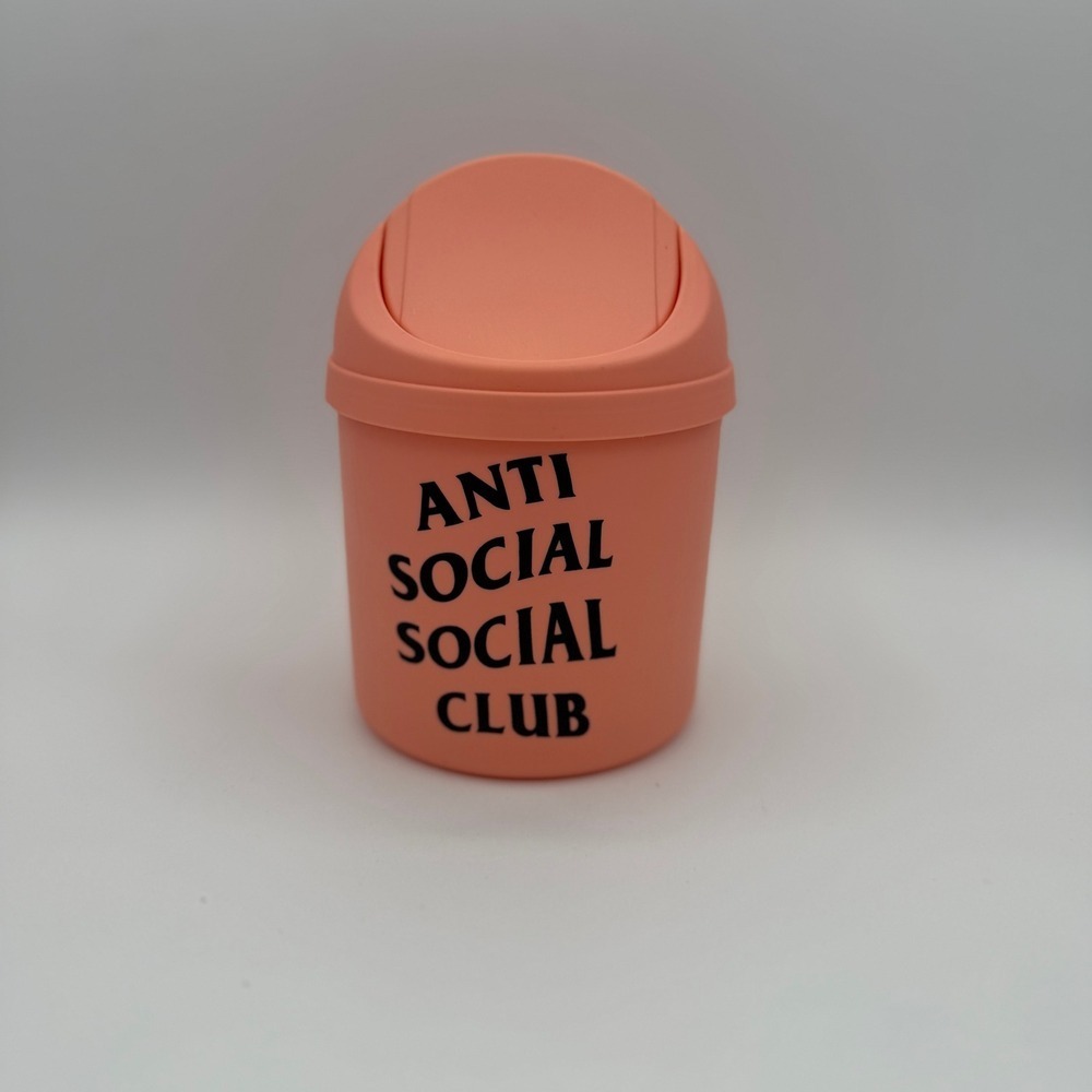 Anti Social Social Club ASSC Novelty Mini Trash Can Desk Office Decor‎